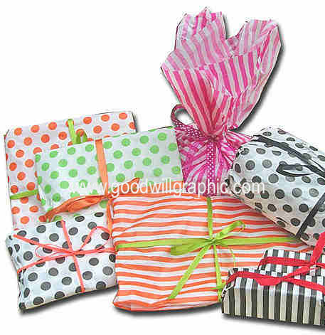 Tissue paper for gift wrap